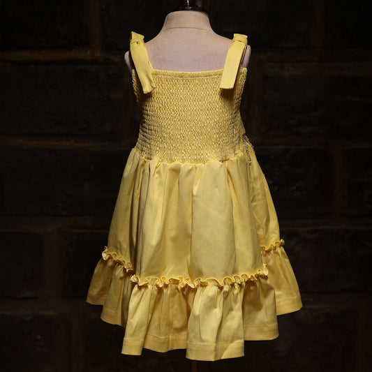 Twinkle Twirl Yellow  dress