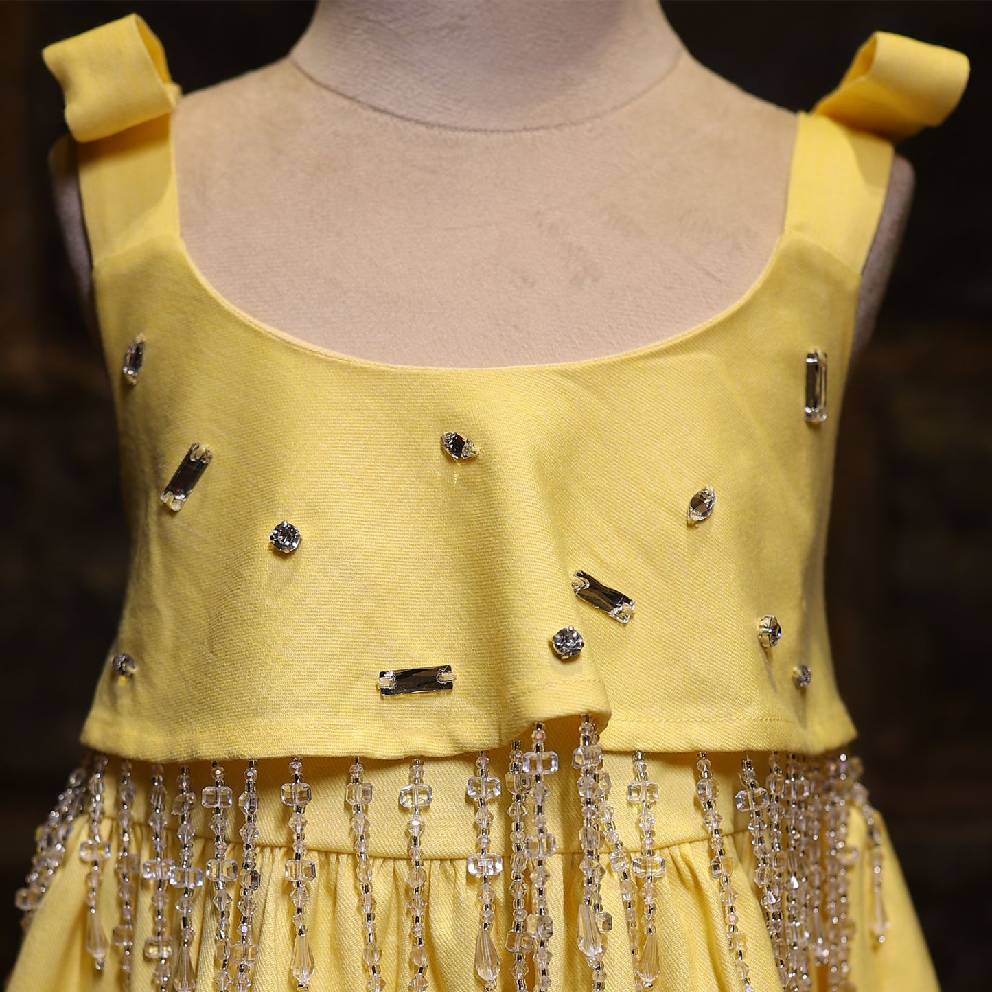 Twinkle Twirl Yellow  dress